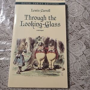 Dover 'Through the Looking-Glass' Book - Cream Cover
